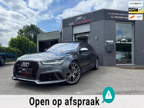Audi RS6 Quattro Performance PANO-CARBON-CERAMIC-MEMORY-HUD, Auto's, Audi, Bedrijf, Te koop, RS6, 360° camera, 4x4, ABS, Adaptive Cruise Control