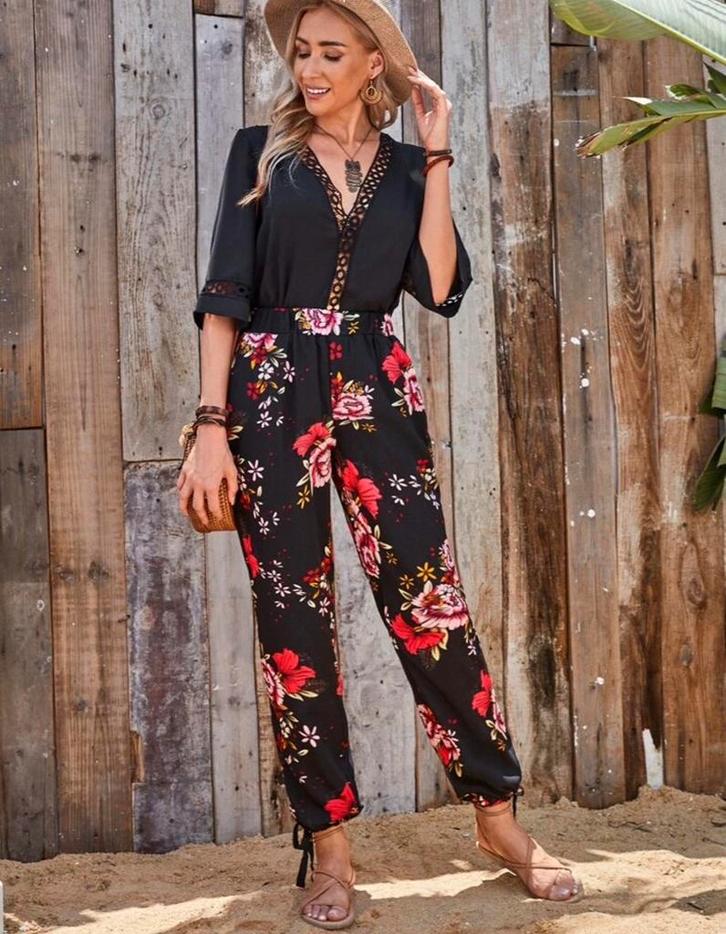 Broek maat L, Kleding | Dames, Broeken en Pantalons, Nieuw, Maat 42/44 (L), Zwart, Ophalen of Verzenden