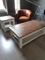 Modern landelijk Salontafel met bijzettafel, Huis en Inrichting, Ophalen, Gebruikt, Modern landelijk, Rechthoekig