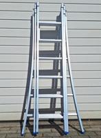Schuifladder, 2 tot 4 meter, Ladder, Gebruikt, Opvouwbaar of Inschuifbaar