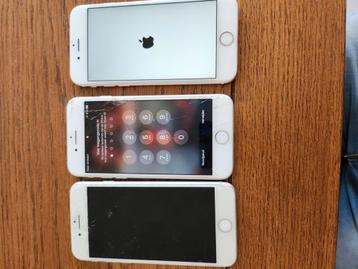 3 defecte Iphones. Iphone 6, 6s, 7. beschikbaar voor biedingen