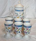 ensemble cafetière + 6 tasses mazagran, Enlèvement ou Envoi, Comme neuf, Céramique, Tasse(s) et/ou soucoupe(s)
