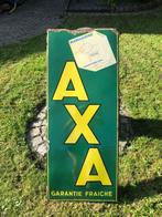 Plaque émaillée émail émaille réclame bord margarine Axa, Utilisé, Enlèvement ou Envoi