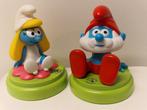Nachtlampjes, set van 2, Grote Smurf en Smurfin., Verzamelen, Smurfen, Ophalen of Verzenden, Zo goed als nieuw, Grote Smurf