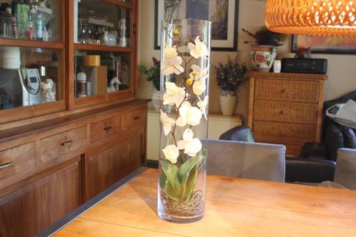 Vaas met bloemstuk, Huis en Inrichting, Woonaccessoires | Kunstplanten en Kunstbloemen, Zo goed als nieuw, Binnen, Buiten, Ophalen of Verzenden