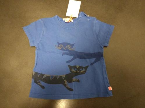 NIEUW T-shirt Kiekeboe (maat 74) - donkerblauw met kat, Kinderen en Baby's, Babykleding | Maat 74, Nieuw, Jongetje of Meisje, Shirtje of Longsleeve