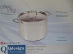 Qdesign INOX (18/10) KOOKPOT (SOEP) 24cm 7,7l (alle vuren), Huis en Inrichting, Keuken | Potten en Pannen, Kookpan of Snelkookpan