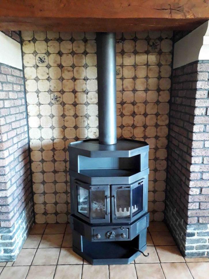 Houtkachel, Huis en Inrichting, Kachels, Gebruikt, Vrijstaand, Houtkachel, Hout, Ophalen