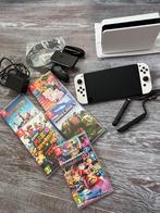 Console Nintendo SWITCH OLED + JEUX, Games en Spelcomputers, Ophalen, Zo goed als nieuw, Switch OLED