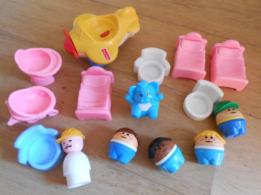 fisher Price Vintage personnages voitures jeu LOT 10eur, Enlèvement, Utilisé