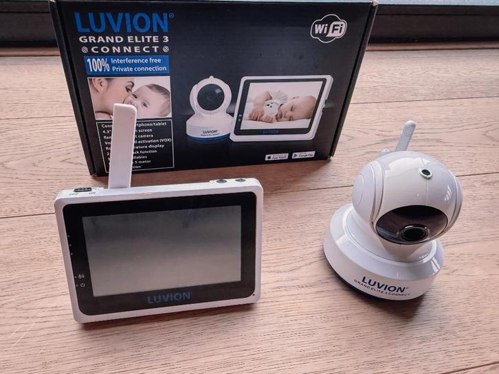 LUVION Grand Elite 3 Connect Babyfoon, Kinderen en Baby's, Babyfoons, Zo goed als nieuw, 250 meter of meer, Camera, Digitaal, Terugspreekfunctie