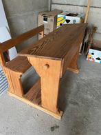 Houten schoolbank, Huis en Inrichting, Bureaus, Ophalen, Zo goed als nieuw
