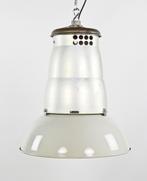 Philips grijs emaille industriële hanglamp, Maison & Meubles, Lampes | Suspensions, Industrieel, Utilisé, Enlèvement ou Envoi