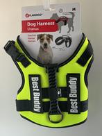 Harnas Fluo Geel.   Medium, Dieren en Toebehoren, Hondenhalsbanden en Penningen, Ophalen of Verzenden, Nieuw