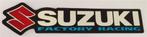 Suzuki Factory Racing metallic sticker #2