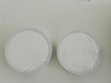 6000K LED-plafondlamp/wit (2x2 stuks = 4) — Nieuw beschikbaar voor biedingen