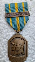 Medaille, Afrikaanse Oorlogsmedaille Bar: MOYEN-ORIENT, Zg, Ophalen of Verzenden, Landmacht, Lintje, Medaille of Wings