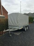 Aanhangwagen met dubbele as en afneembare huif, Fietsen en Brommers, Ophalen