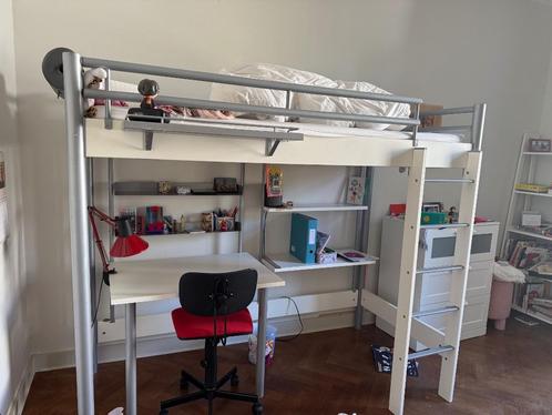 Mezzaninebed, stapelbed, bureaubed, Kinderen en Baby's, Kinderkamer | Stapelbedden en Hoogslapers, Gebruikt, Hoogslaper, Ophalen