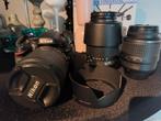 Nikon D5100 met drie lenzen, Audio, Tv en Foto, Fotocamera's Digitaal, Ophalen of Verzenden, Gebruikt, Nikon