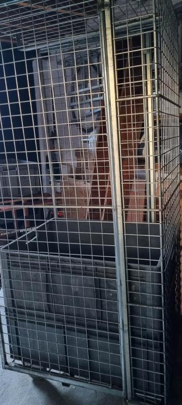 Rolcontainer, afsluitbaar of inklapbaar 70x80x180 verzinkt beschikbaar voor biedingen