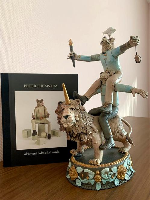 Indrukwekkend keramisch beeld van Peter Hiemstra (44 cm), Antiquités & Art, Art | Sculptures & Bois, Enlèvement