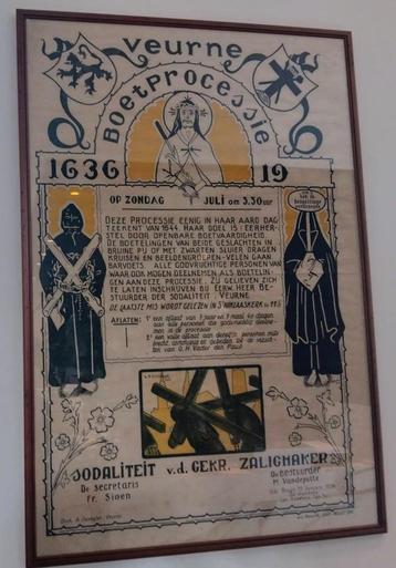 AUTHENTIEKE AFFICHE BOETPROCESSIE beschikbaar voor biedingen