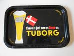Schenkbordje in blik Tuborg, Verzamelen, Biermerken, Ophalen of Verzenden