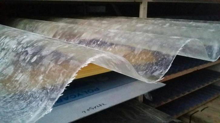 Golfplaten voor tussen eternitplaten, Doe-het-zelf en Bouw, Dakpannen en Dakbedekking, Nieuw, Golfplaat, Rood, Ophalen