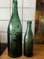 Groene grote en kleine Fles Vichy Etat, Ophalen of Verzenden, Gebruikt, Flesje(s)