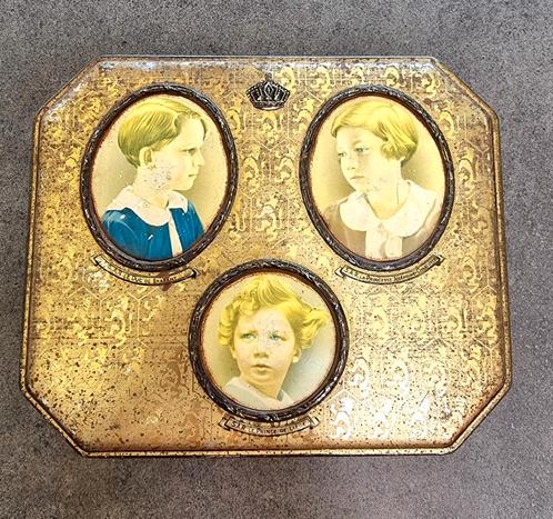 Ancienne  boîte en métal  Côte d'Or, Collections, Maisons royales & Noblesse, Utilisé, Enlèvement ou Envoi