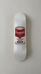 White Cambell’s soup skateboard Andy Warhol, Sport en Fitness, Ophalen of Verzenden, Zo goed als nieuw, Skateboard