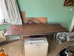 Table Formica imitation bois vintage typique années 70, Ophalen, Gebruikt, Années 70, Metaal of Aluminium