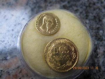2 Mexicaanse gouden munten