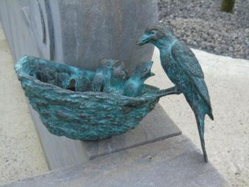 Bronzen beeld van een zwaluwnest om aan de muur te bevestige, Tuin en Terras, Ophalen, Nieuw