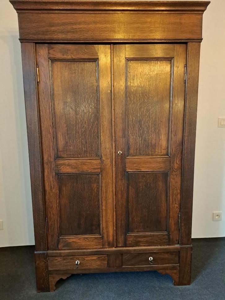Antieken eiken kast, Antiek en Kunst, Antiek | Meubels | Kasten, Ophalen