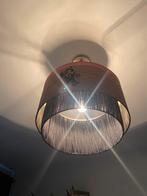 Mooie lamp zwart met bruin en patroon, Huis en Inrichting, Lampen | Lampenkappen, Ophalen of Verzenden
