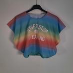 H&M regenboog poncho/shirt "122-128", Kinderen en Baby's, Kinderkleding | Maat 122, Meisje, H&M, Ophalen of Verzenden, Zo goed als nieuw