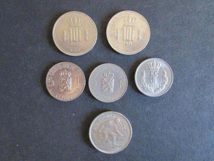 Luxemburg 33 munten, Postzegels en Munten, Munten | Europa | Niet-Euromunten, Losse munt, Ophalen of Verzenden