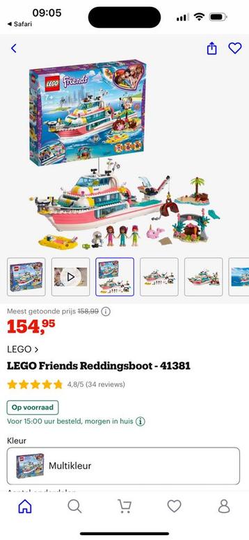 LEGO Friends Reddingsboot - 41381, Enlèvement, Comme neuf, Lego