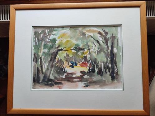 Aquarelle - Jacqueline De Streel, Antiek en Kunst, Kunst | Schilderijen | Klassiek, Ophalen of Verzenden