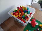 Lego duplo doos met 2 bouwplaten, Kinderen en Baby's, Ophalen, Zo goed als nieuw, Duplo