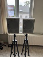 Karaoke Set - Versterker + 2 Passieve Luidsprekers + Microfo, Ophalen, Zo goed als nieuw, Complete set