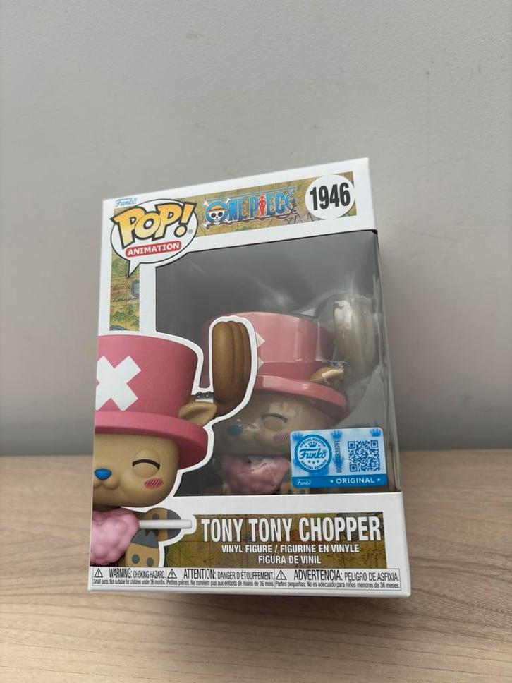 Tony Tony Chopper with Cotton Candy 1946 One Piece Funko Pop, Verzamelen, Poppetjes en Figuurtjes, Ophalen of Verzenden