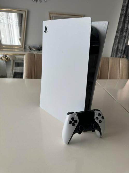 Ps5 disk met dualsense Edge controller, Games en Spelcomputers, Spelcomputers | Sony PlayStation 5, Zo goed als nieuw, Playstation 5