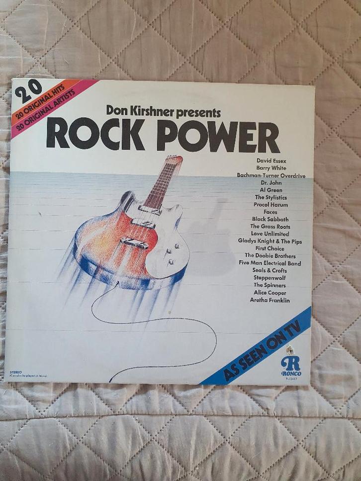 LP - Various – Rock Power - 1974, CD & DVD, Vinyles | R&B & Soul, Comme neuf, Soul, Nu Soul ou Neo Soul, 1960 à 1980, 12 pouces