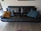 4-zit leder, Huis en Inrichting, Ophalen, Gebruikt, Leer, Rechte bank