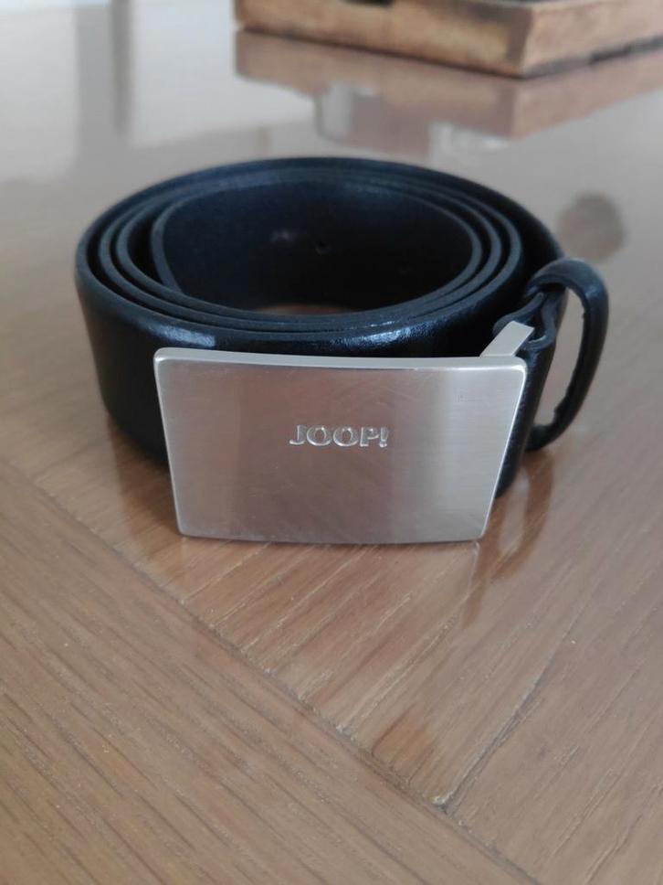 Lederen riem JOOP - zwart - maat 90 - hand made Italië, Kleding | Heren, Riemen en Ceintuurs, Zo goed als nieuw, Zwart, Ophalen of Verzenden