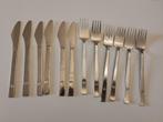 Set van 6 sabena couverts (messen en vorken), Gebruikt, Ophalen of Verzenden, Inox of Chroom, Bestekset