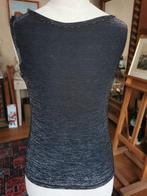 Top en argent noir scintillant, Enlèvement ou Envoi, Comme neuf, Taille 38/40 (M), Noir